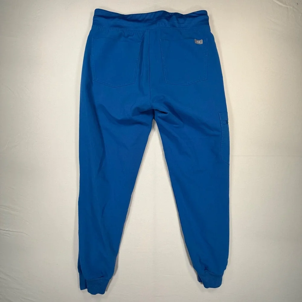 FIGS Women XS Royal Blue Scrub Set V-Neck Top & Jogger Pants Technical 0476 - Picture 4 of 12
